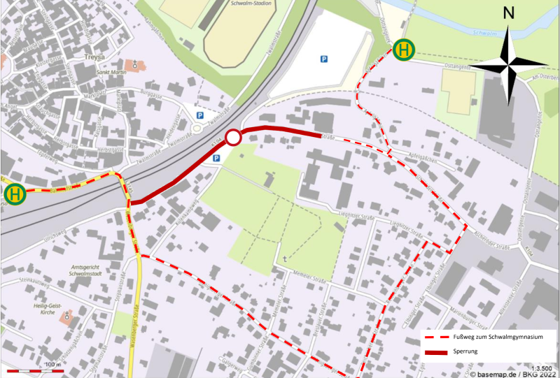 Fußwegplan